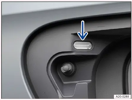 Volkswagen ID.4 - Fig. 1 Behind the charging socket flap: charging process