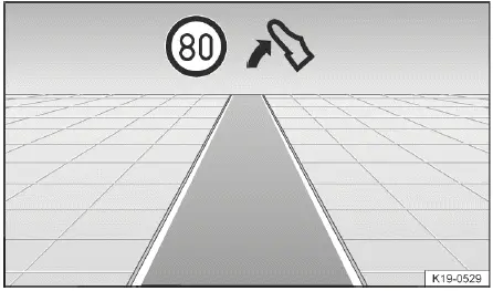 Volkswagen ID.4 - Fig. 1 Eco assist displays (General example).