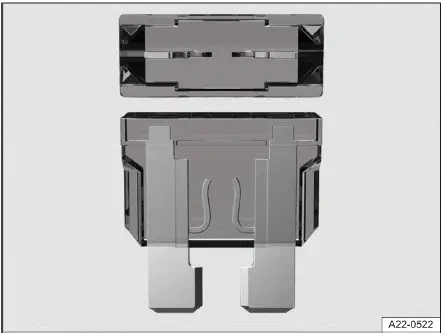 Volkswagen ID.4 - Fig. 1 Blown fuse (general example).