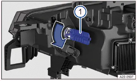 Volkswagen ID.4 - Fig. 1 In the right-side of the hood space: rear side