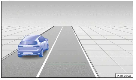 Volkswagen ID.4 - Fig. 1 In the instrument cluster display: slower vehicle