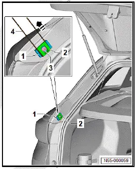 Volkswagen ID.4. Adjusting adjusting buffer at side