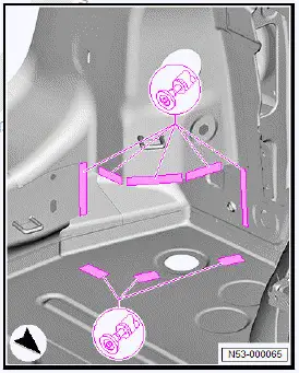 Volkswagen ID.4. Renewing sealing channel support