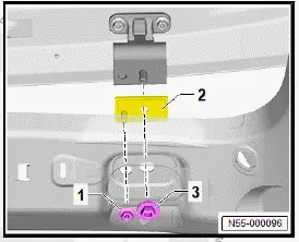 Volkswagen ID.4. Assembly overview - rear lid