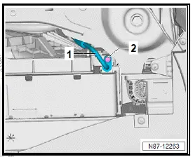 Volkswagen ID.4. Detaching and attaching refrigerant lines at condenser