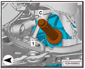 Volkswagen ID.4. Renewing left seal