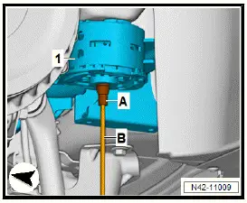Volkswagen ID.4. Fixing subframe in position 