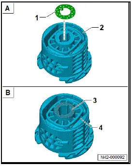 Volkswagen ID.4. Fixing subframe in position 