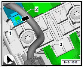 Volkswagen ID.4. Removing and installing control unit for electronic steering column lock J764 