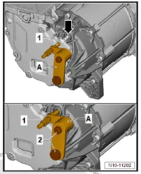 Volkswagen ID.4. Leakage test of electric drive motor, rear