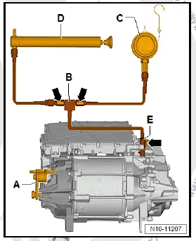 Volkswagen ID.4. Leakage test of electric drive motor, rear