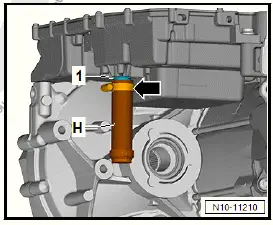 Volkswagen ID.4. Leakage test of electric drive motor, rear