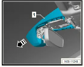 Volkswagen ID.4. Removing and installing interior mirror