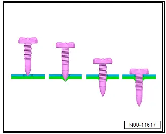 Volkswagen ID.4. Flow-drill screws 