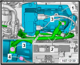 Volkswagen ID.4. Removing and installing air conditioner compressor [VX81]