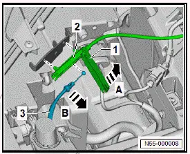 Volkswagen ID.4. Removing and installing Bowden cable