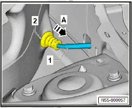 Volkswagen ID.4. Removing and installing Bowden cable
