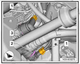 Volkswagen ID.4. Removing and installing charging unit 1 for high-voltage battery AX4