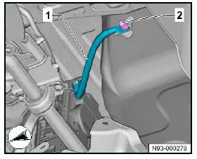 Volkswagen ID.4. Removing and installing charging unit 1 for high-voltage battery AX4