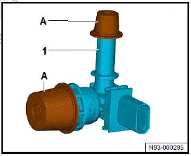 Volkswagen ID.4. Removing and installing charging unit 1 for high-voltage battery AX4