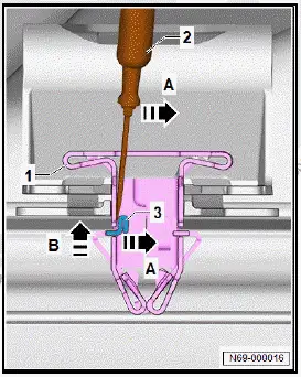Volkswagen ID.4. Removing and installing curtain airbag with igniter