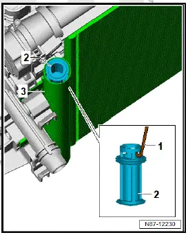 Volkswagen ID.4. Removing and installing desiccant bag