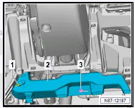 Volkswagen ID.4. Removing and installing driver side footwell vents, right-hand drive vehicles