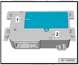 Volkswagen ID.4. Removing and installing emergency battery, telematics [A16]
