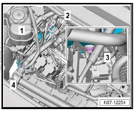 Volkswagen ID.4. Removing and installing heat pump valve unit