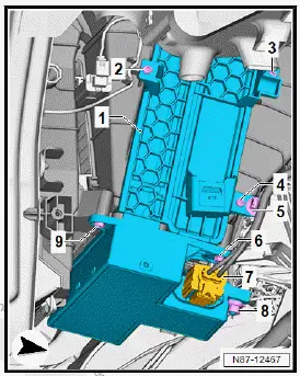 Volkswagen ID.4. Removing and installing heater and air conditioning unit