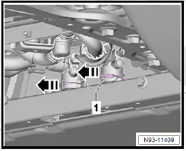 Volkswagen ID.4. Removing and installing high-voltage battery 1 [AX2], 48, 55, 62 kWh