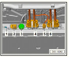 Volkswagen ID.4. Removing and installing high-voltage battery 1 [AX2], 48, 55, 62 kWh