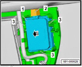 Volkswagen ID.4. Removing and installing data transmission aerial