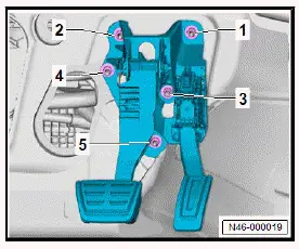 Volkswagen ID.4. Removing and installing mounting bracket, right-hand drive vehicles