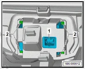 Volkswagen ID.4. Removing and installing operating unit for lighting [EX59] 