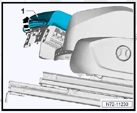 Volkswagen ID.4. Removing and installing seat depth adjuster