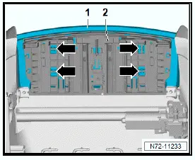 Volkswagen ID.4. Removing and installing seat depth adjuster