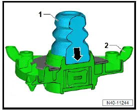 Volkswagen ID.4. Removing and installing spring