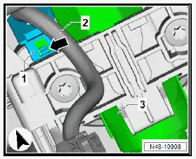 Volkswagen ID.4. Removing and installing steering column 
