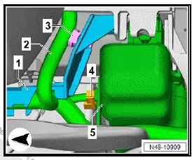 Volkswagen ID.4. Removing and installing steering column 