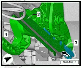 Volkswagen ID.4. Removing and installing steering column 