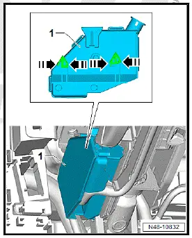 Volkswagen ID.4. Removing and installing steering column 