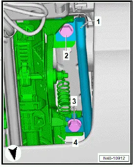Volkswagen ID.4. Removing and installing steering column 