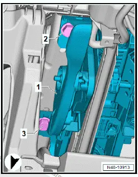 Volkswagen ID.4. Removing and installing steering column 