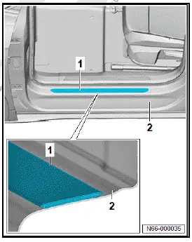 Volkswagen ID.4. Removing and installing step moulding