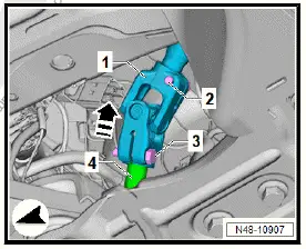 Volkswagen ID.4. Removing and installing subframe with steering rack, rear wheel drive