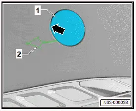 Volkswagen ID.4. Removing and installing towing eye cap, one-piece design