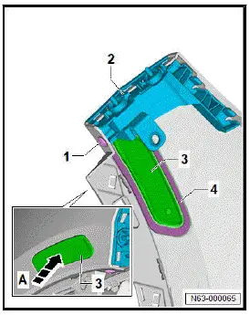 Volkswagen ID.4. Removing and installing side marker reflector