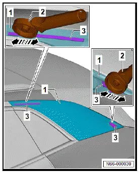 Volkswagen ID.4. Removing and installing trim panel for C-pillar