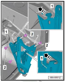 Volkswagen ID.4. Removing and installing underbody towing eye 